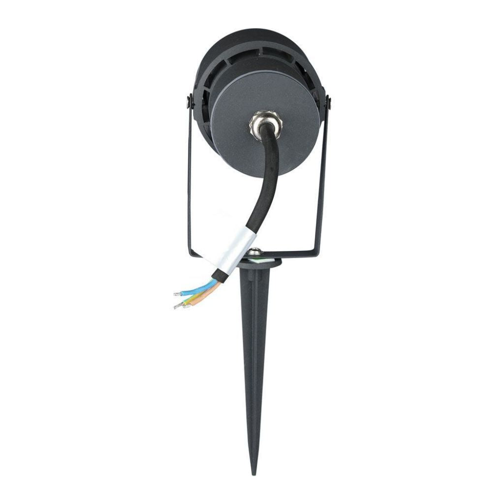 Faretto LED da Giardino con Picchetto 12W Grigio 4000K