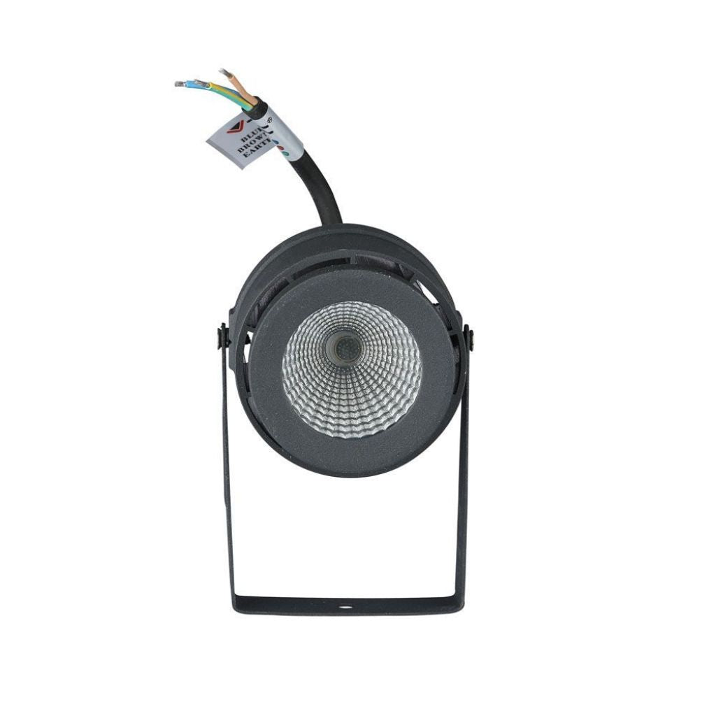 Faretto LED da Giardino con Picchetto 12W Grigio 4000K