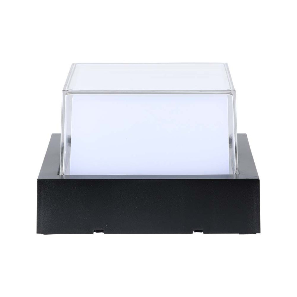 Lampada LED Muro Quadrata 12W 3000K IP65 Nera V-TAC
