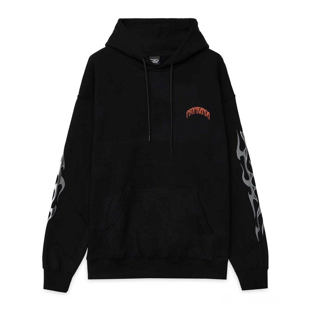 Propaganda Felpa con Cappuccio Skeleton Hoodie 21FWPRFE540-01 nero