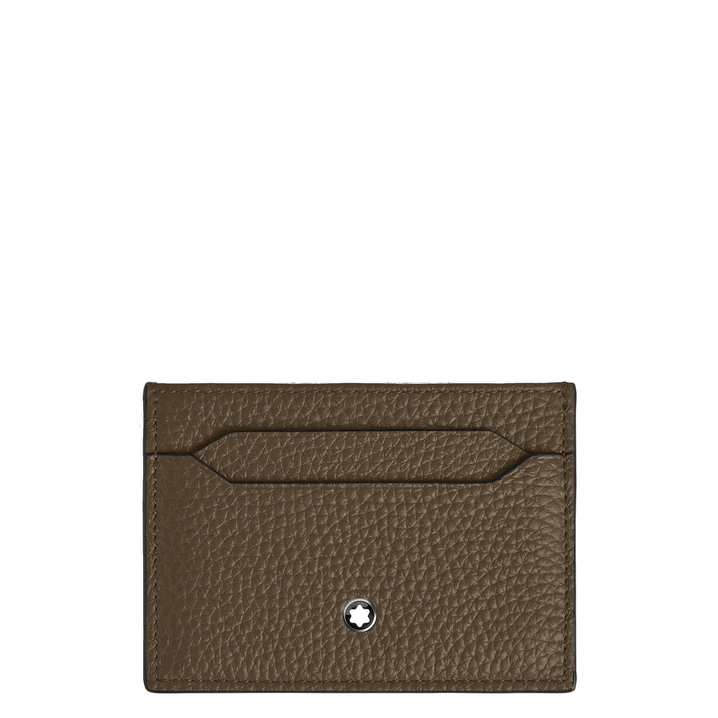 Montblanc porta carte 5 scomparti marrone castagna 220218