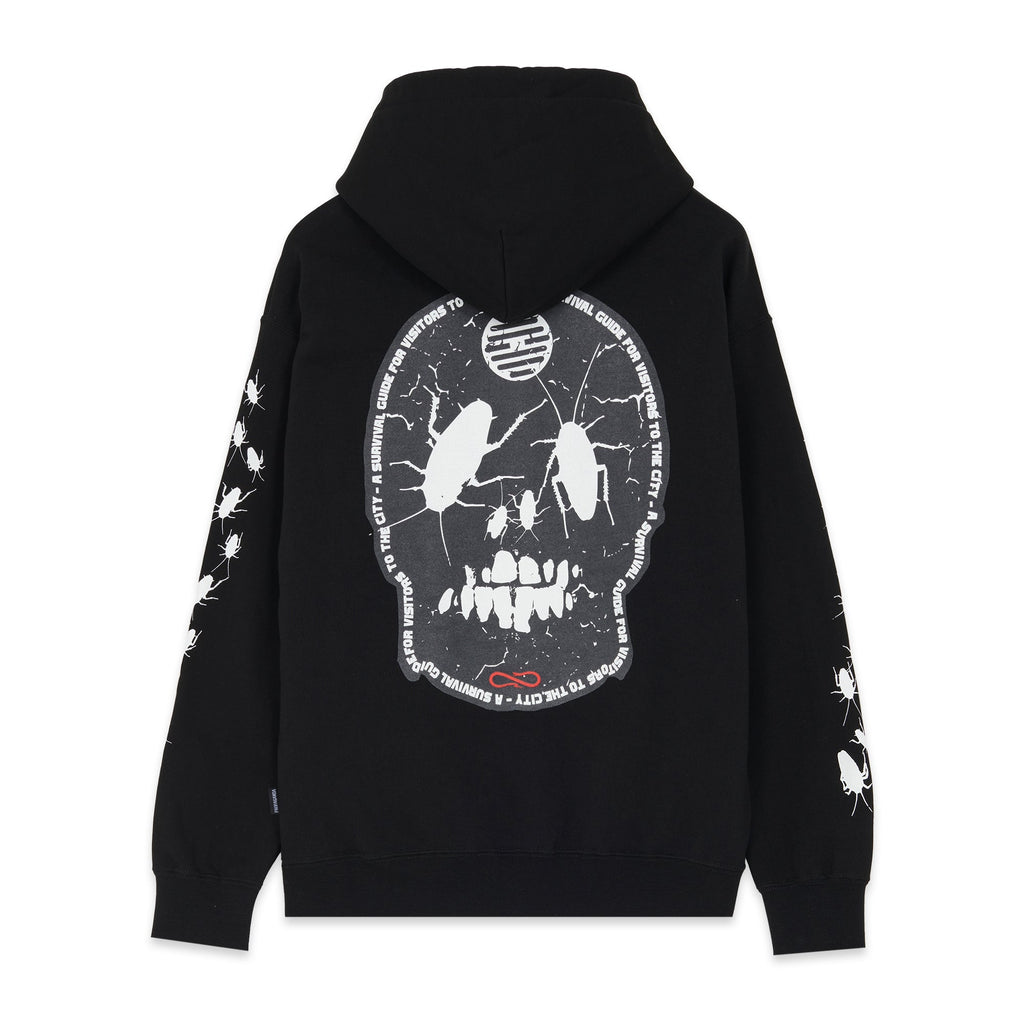 Propaganda Felpa con cappuccio e tasca a marsupio Rank Hoodie 22FWPRFE718-01 black