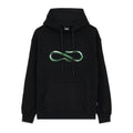 Propaganda felpa con cappuccio e tasca a marsupio Logo Steel Hoodie 22FWPRFE814-01 black