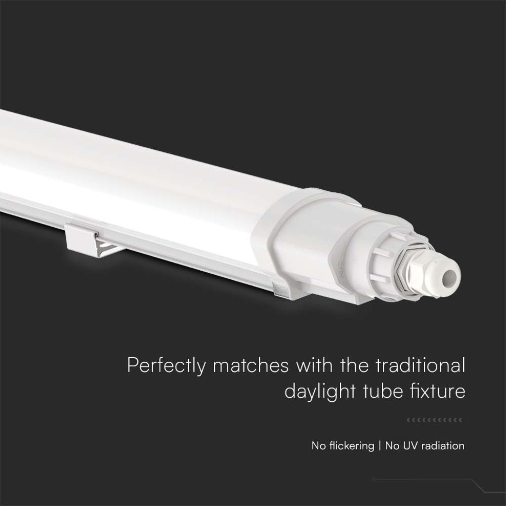 V-Tac Plafoniera LED 18W 60cm IP65 4000K Collegabile Serie L