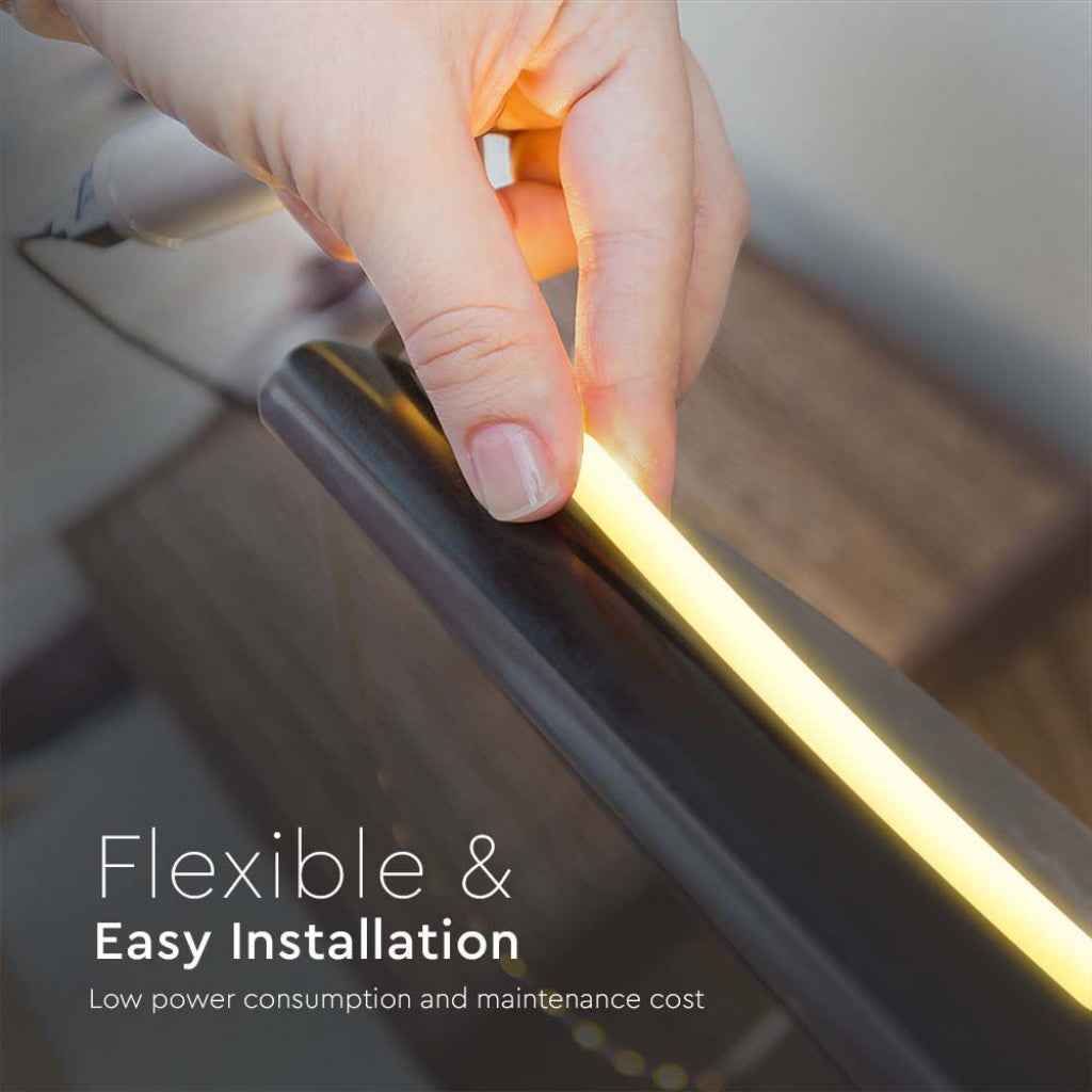 V-Tac Strip LED COB 24V 10W/m Ambra IP67 5m Flessibile Impermeabile