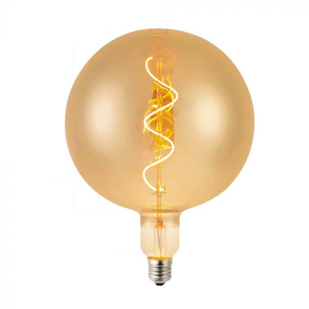 Lampadina LED E27 4W Filamento a Spirale G200 Ambrato 2700K