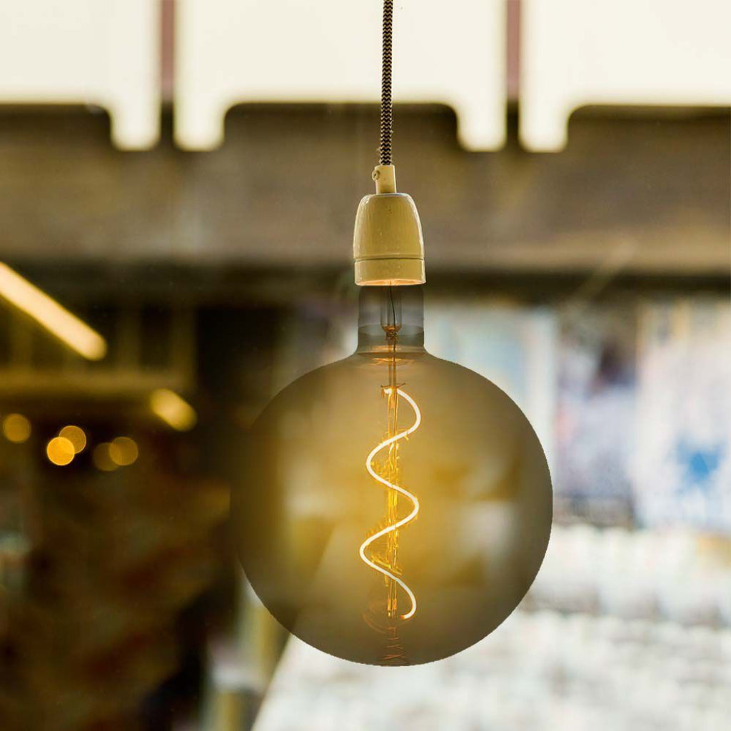 V-Tac Lampadina LED E27 4W G200S Vetro Fumé 2700K Spirale Decorativa