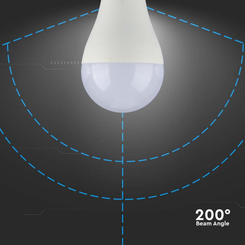 Lampadina LED E27 15W A65 Samsung Chip 6500K Luce Fredda