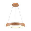 Lampadario LED sospeso 25W circolare colore legno 3000K – Ø500mm