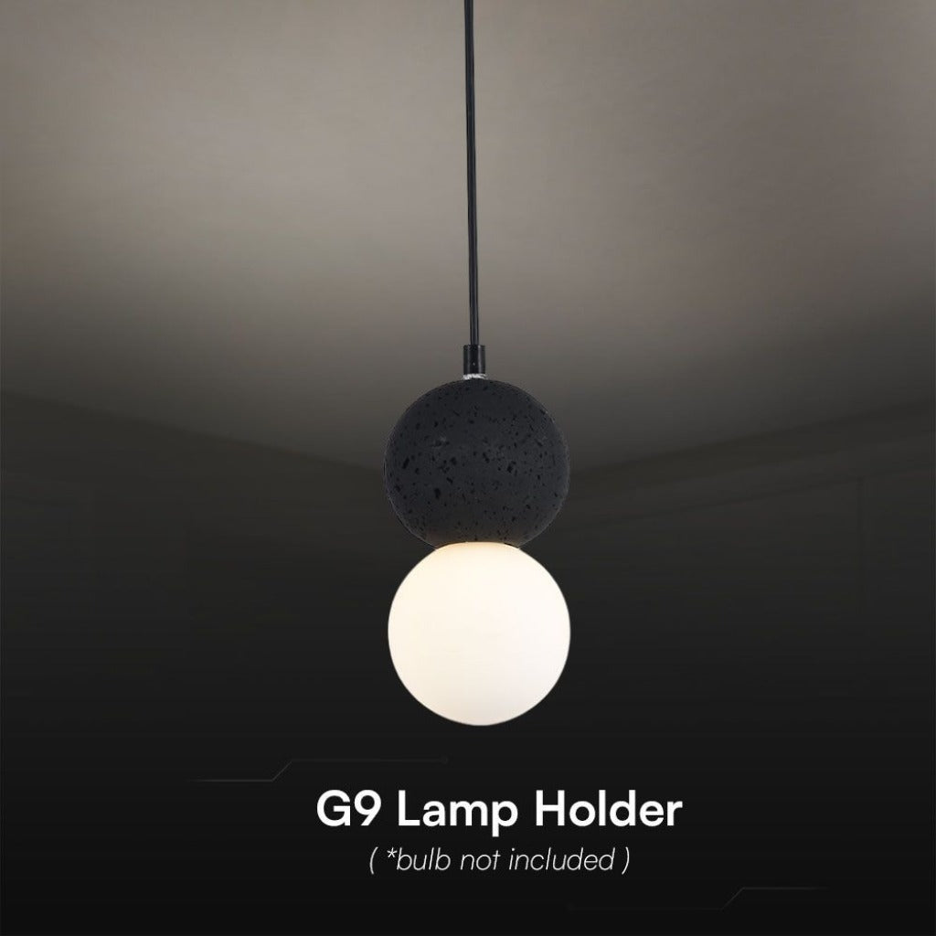 Lampadario a Sfere LED con Attacco G9 – Nero/Bianco