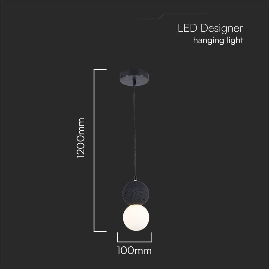 Lampadario a Sfere LED con Attacco G9 – Nero/Bianco