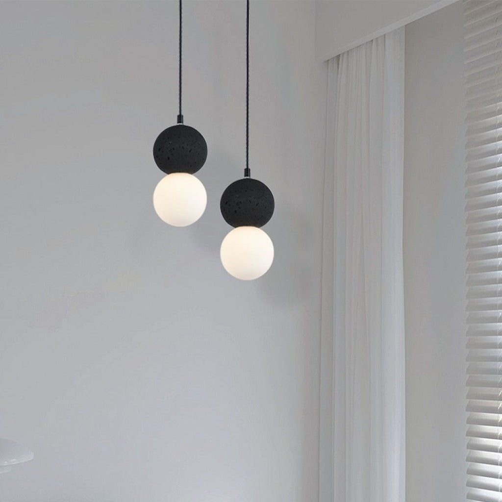 Lampadario a Sfere LED con Attacco G9 – Nero/Bianco