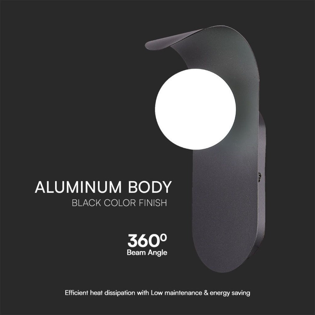 Applique da Parete LED con Attacco G9 – Metallo e Vetro Nero