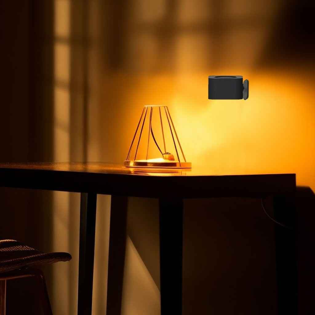 Lampada LED da Tavolo Magnetica 3W Ricaricabile USB‑C Nera
