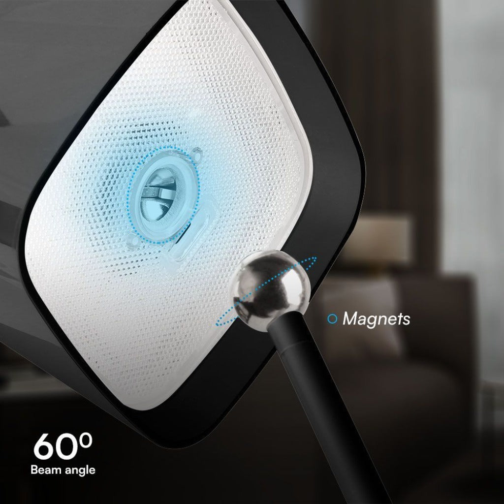 Lampada LED da Tavolo Magnetica 5W Ricaricabile USB‑C Nera IP65