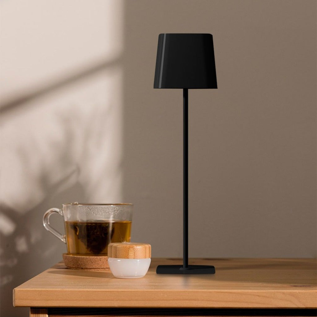 Lampada LED da Tavolo Magnetica 5W Ricaricabile USB‑C Nera IP65