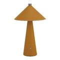 Lampada LED da Tavolo 3W Ricaricabile Touch USB‑C Gialla in Pelle