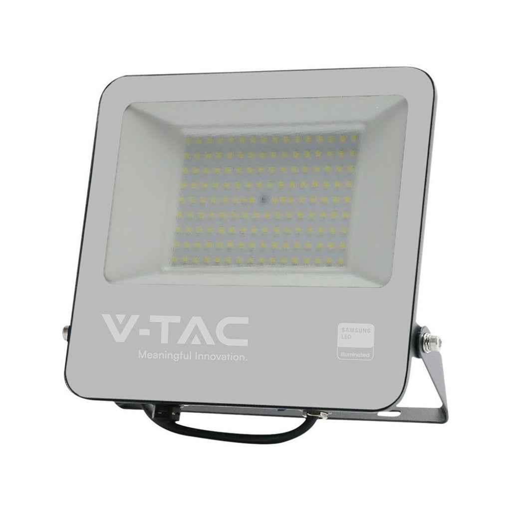 Faro LED 100W Chip Samsung Nero 6400K IP65 con Cavo 1m