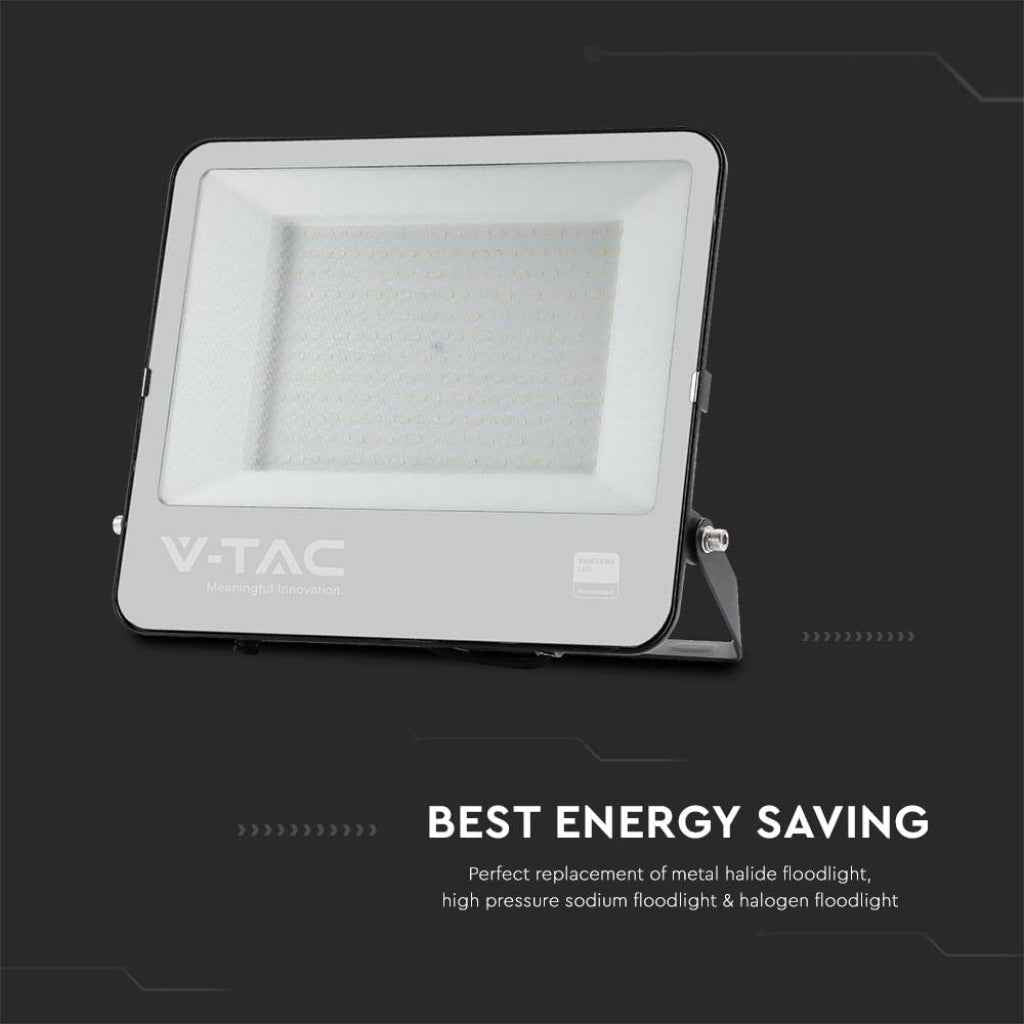 Faro LED 200W Chip Samsung Nero 6500K IP65 con Cavo 1m