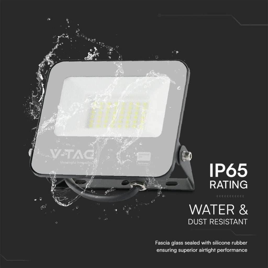 Faro LED 30 W SMD Samsung – Nero, 3000 K, IP65