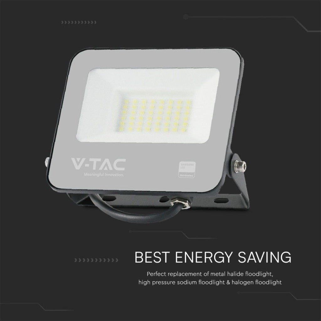 Faro LED 30 W SMD Samsung – Nero, 3000 K, IP65