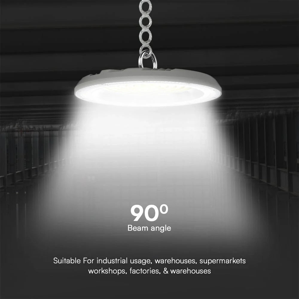 Campana LED UFO 100W CCT 3in1 IP65 con Interruttore | Grigio