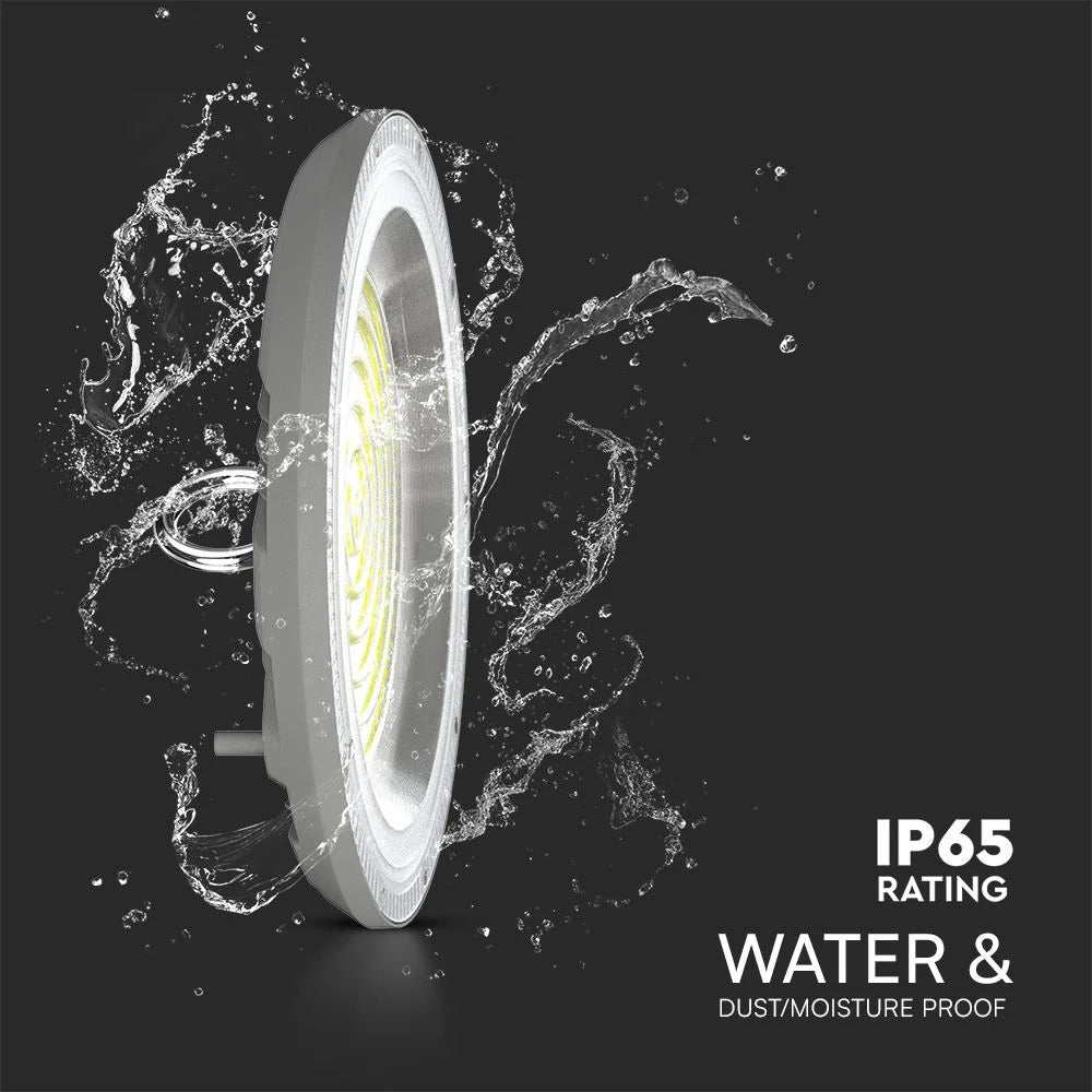Campana LED UFO 100W CCT 3in1 IP65 con Interruttore | Grigio
