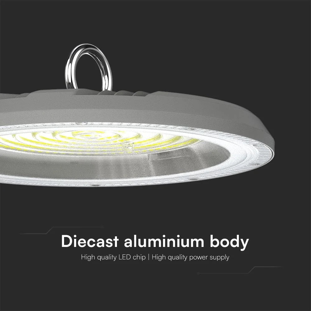 Campana LED UFO 100W CCT 3in1 IP65 con Interruttore | Grigio