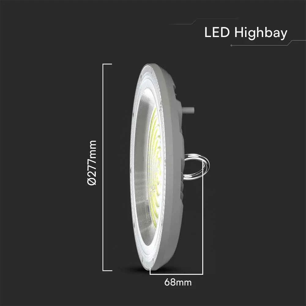Campana LED UFO 150W CCT 3in1 IP65 con Interruttore | Grigio