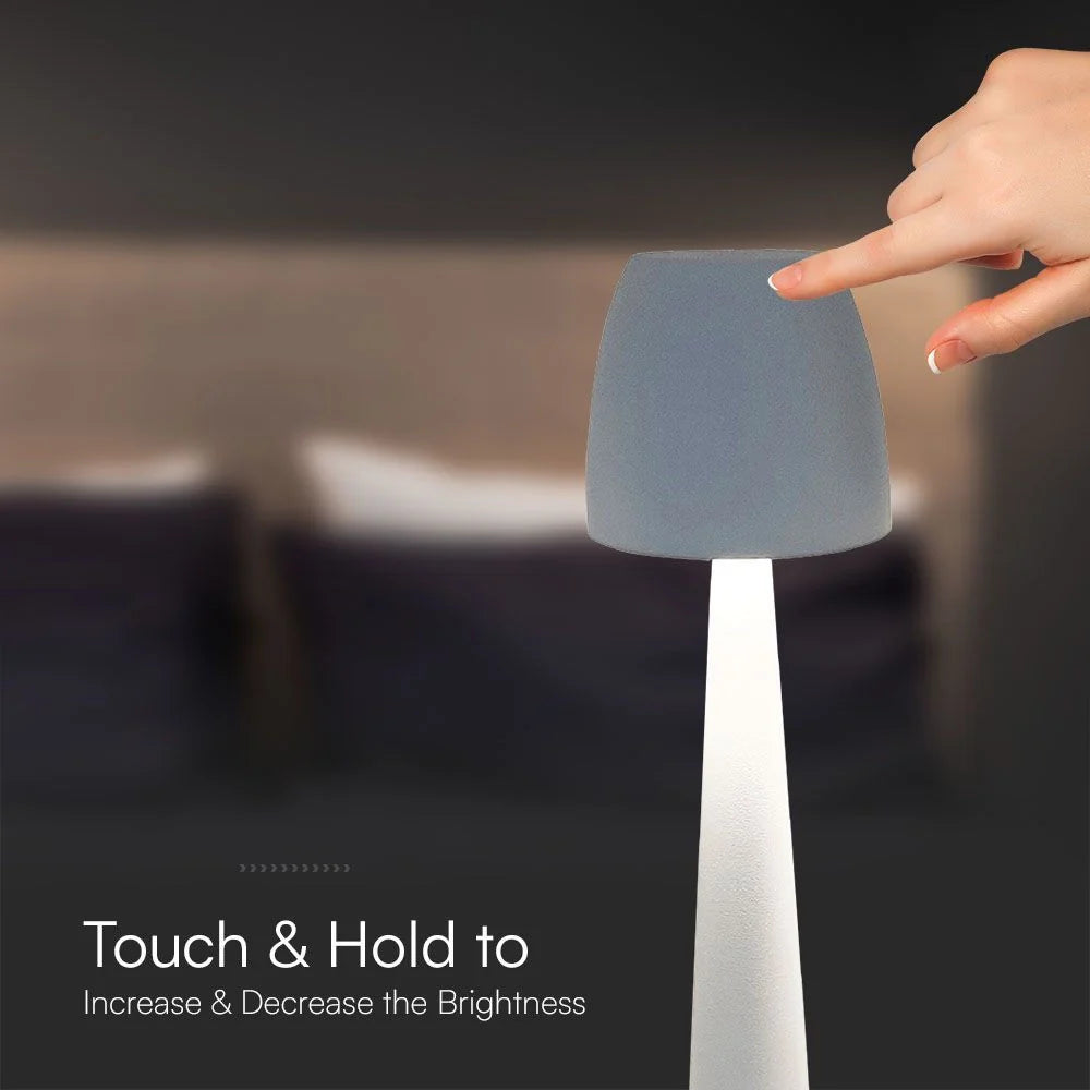 Lampada LED Tavolo 3W USB-C Touch Dimmer CCT Bianca V-TAC