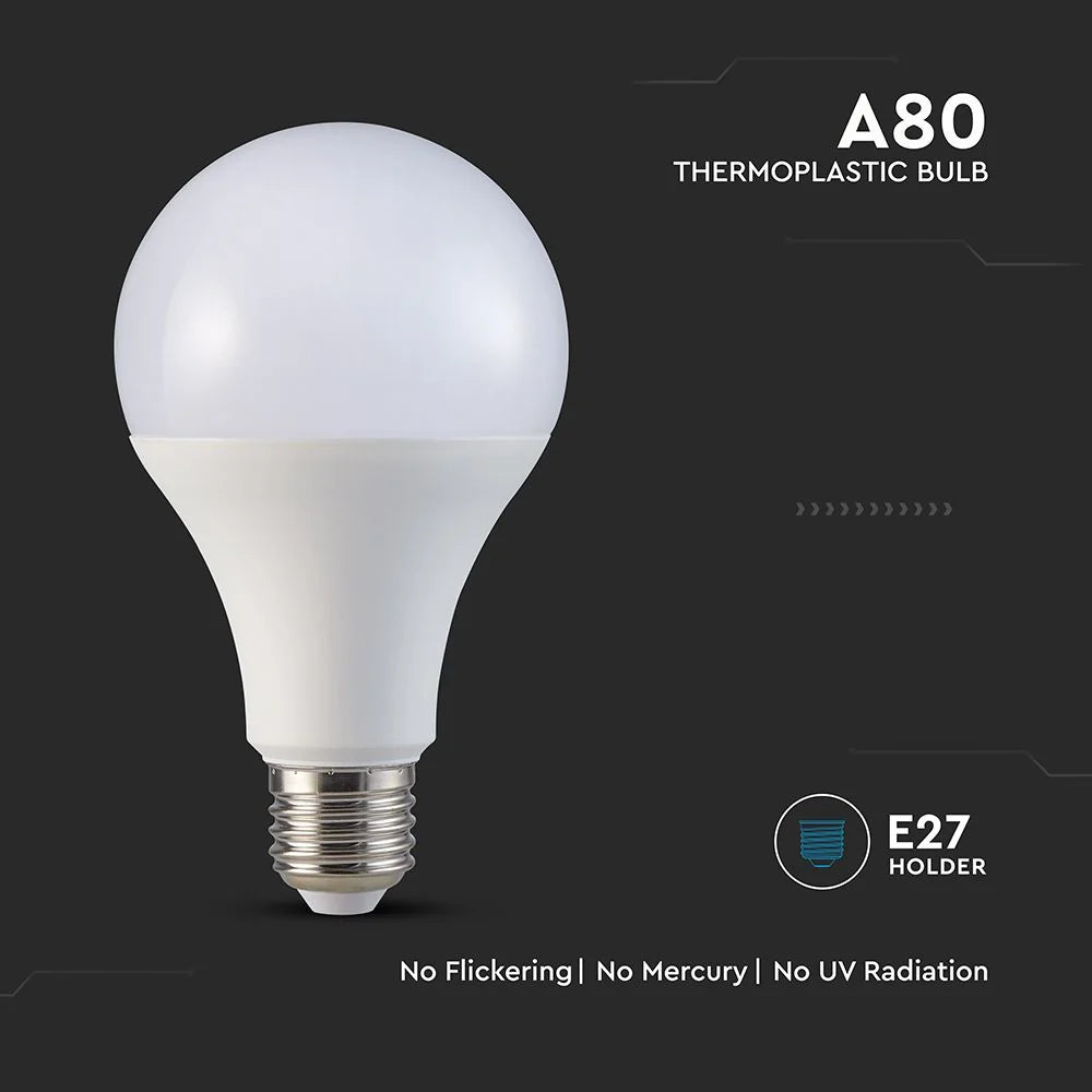 Lampadina LED E27 20W A80 120 lm/W 3000K Bianco Caldo