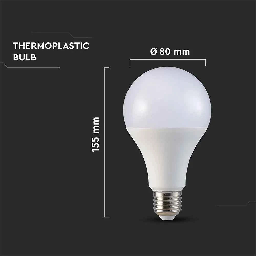Lampadina LED E27 20W A80 4000K 120lm/W V-TAC Luce Naturale