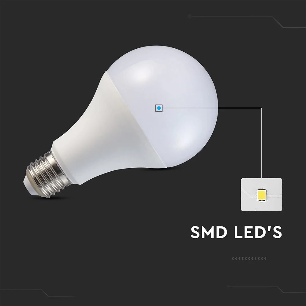 Lampadina LED E27 20W A80 6500K 120lm/W V-TAC Luce Fredda