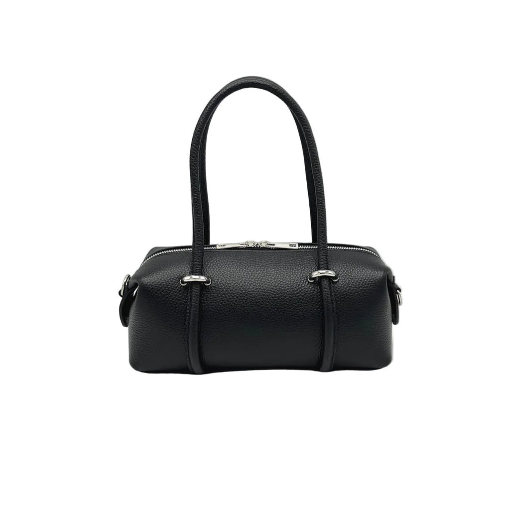 Small East-West Boston Bag in Pebbled Leather