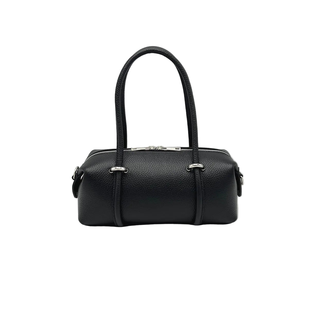 Small East-West Boston Bag in Pebbled Leather