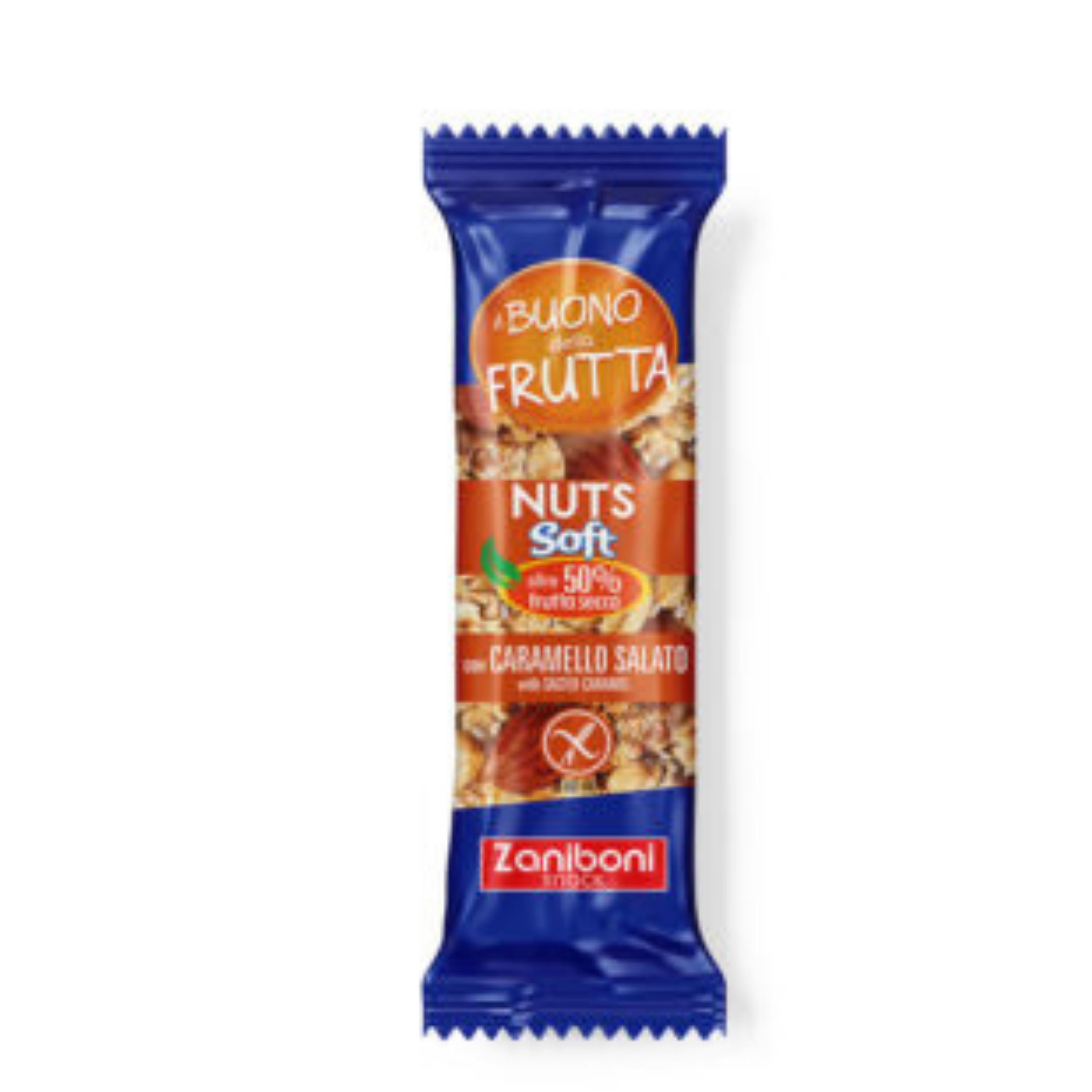 Nuts caramello salato da 35g - Confezione da 20 pezzi