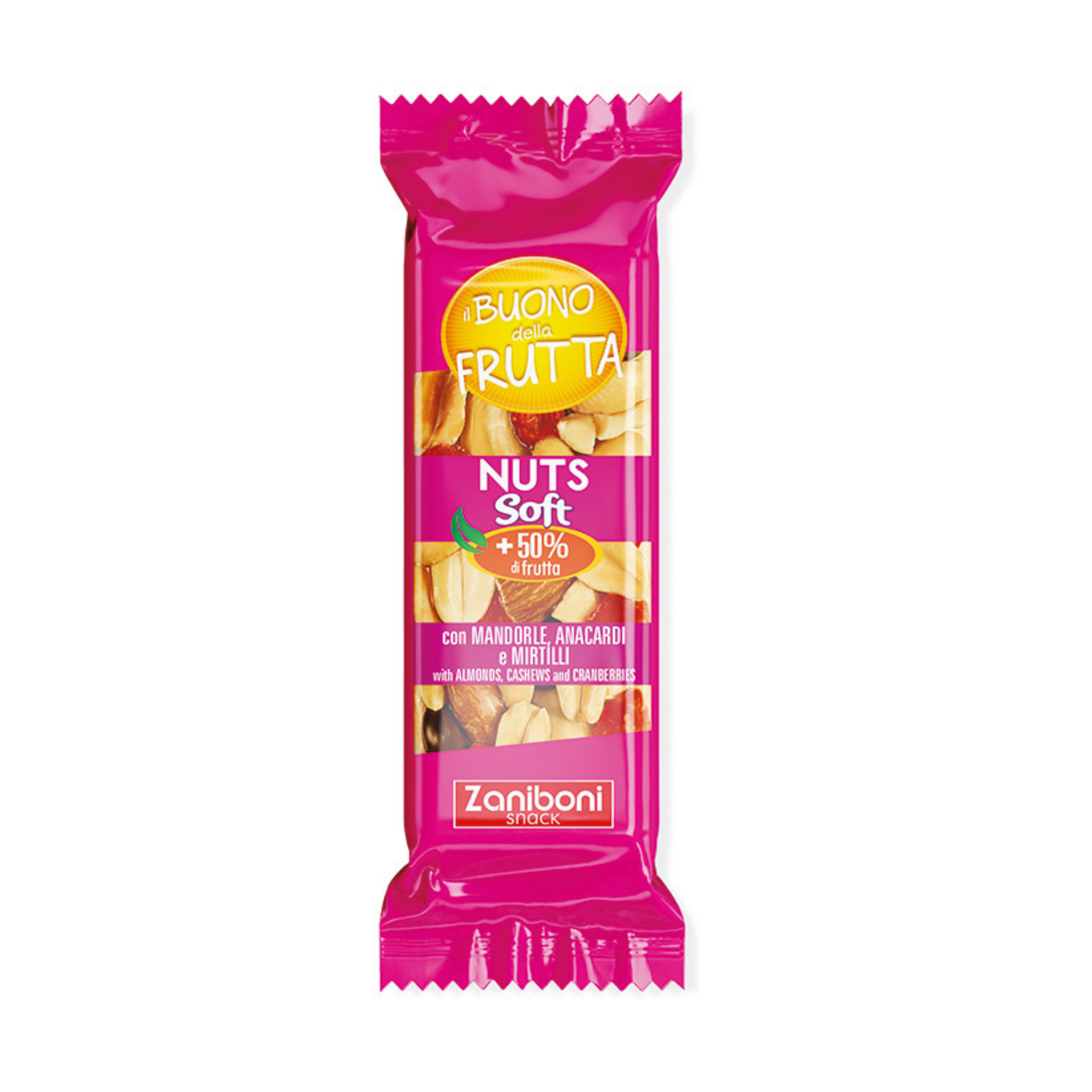 Nuts mandorle anacardi e mirtilli da 35g - Confezione da 20 pezzi