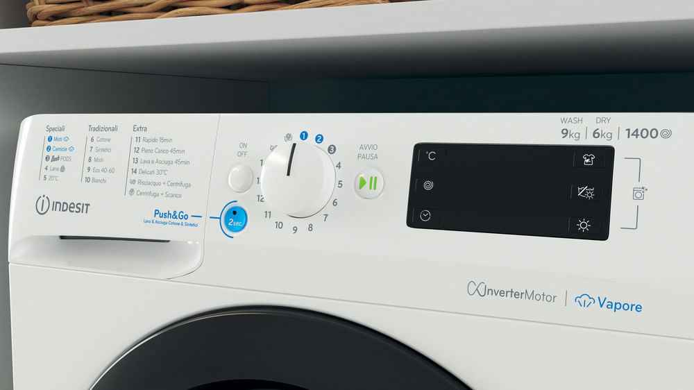Lavasciuga 9/6kg Inverter Vapore 1400 Giri
