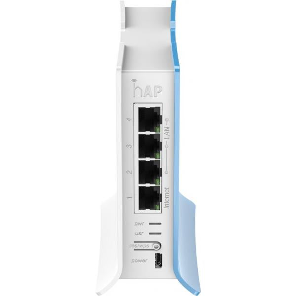 MikroTik, hAP lite TC, hAP Lite with 650MHz CPU, 32MB RAM, 4xLAN2.4Ghz 802.11b/g/n 2x2RouterOS L4, tower case, PSU [RB941-2nD-TC]