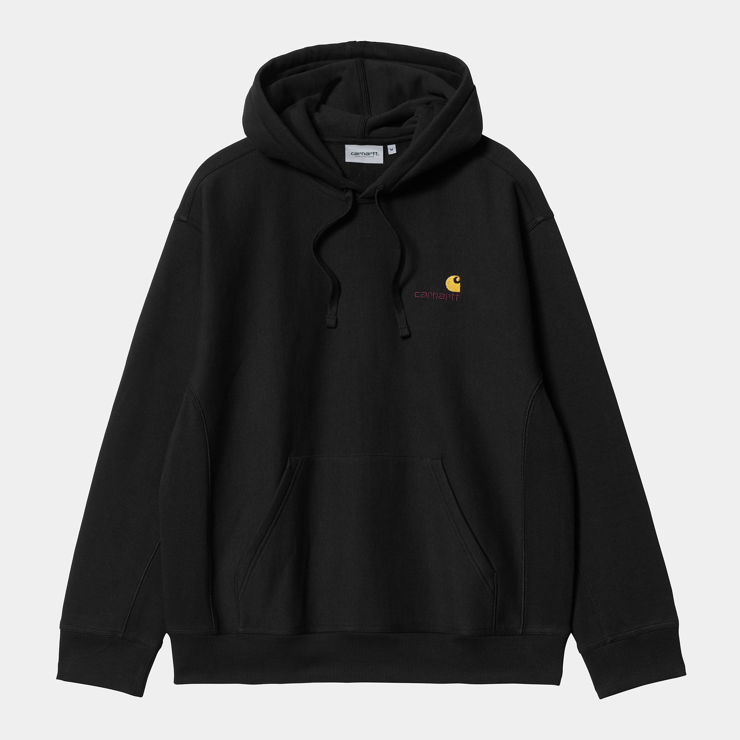 Carhartt Felpa con cappuccio Hodded American Script Sweat 1028279 89 nero