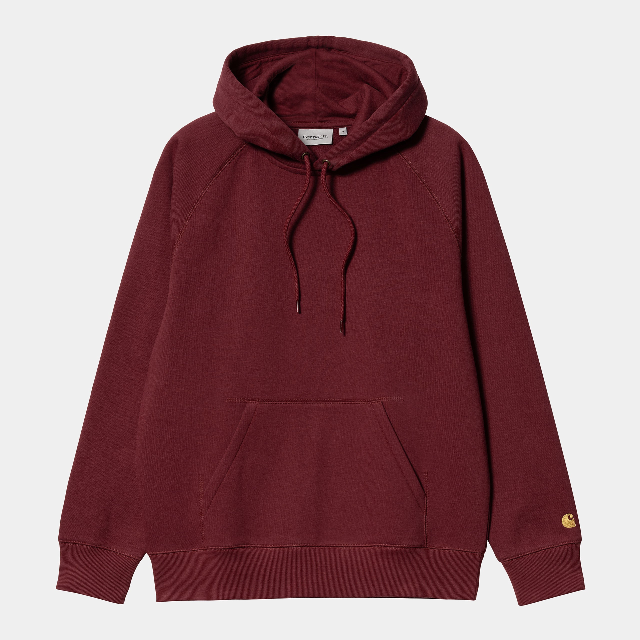 Carhartt Felpa con cappuccio da uomo 1026384 427 mattone-oro
