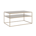 Tavolino TENSIO 2 FLOOR METAL 100x60, oro