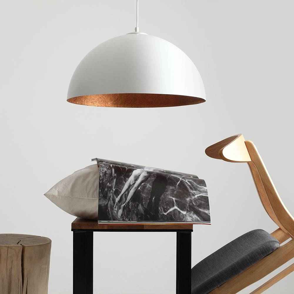 Plafoniera LORD 50 - Rame e Bianco