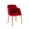 Sedia LULU con Braccioli - Cranberry