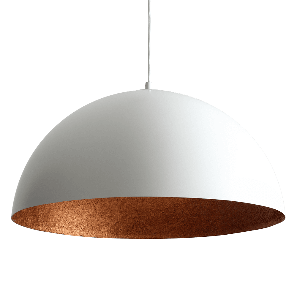 Plafoniera LORD 70 - Rame e Bianco