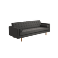 Divano Letto 3 Posti TOPIC WOOD, Acciaio, Naturale