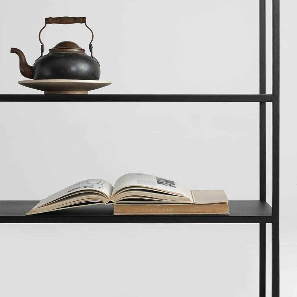 Libreria HYLLER METAL 150x110 - Nero