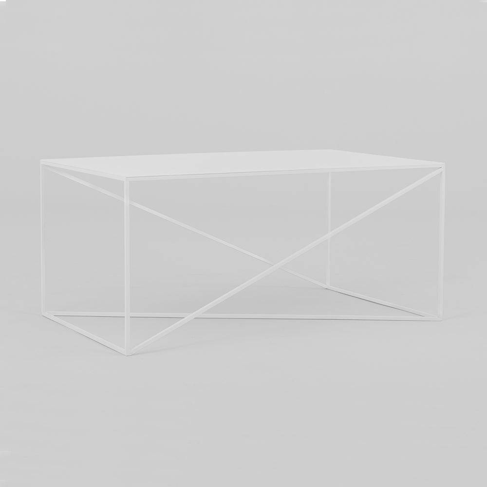 Tavolino MEMO METAL 100x60 Bianco