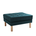 Pouf TOPIC WOOD 75, Deep Sea, Naturale