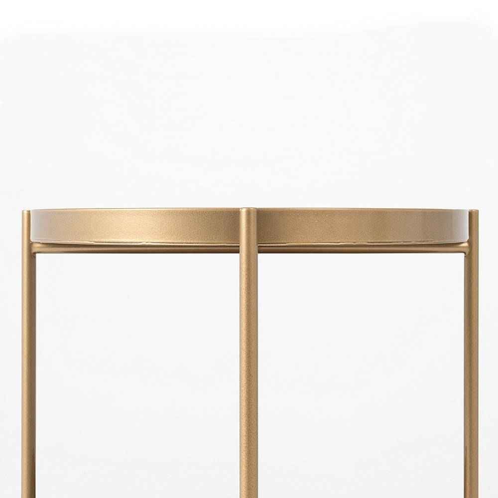 Tavolino laterale HANNA METAL - oro